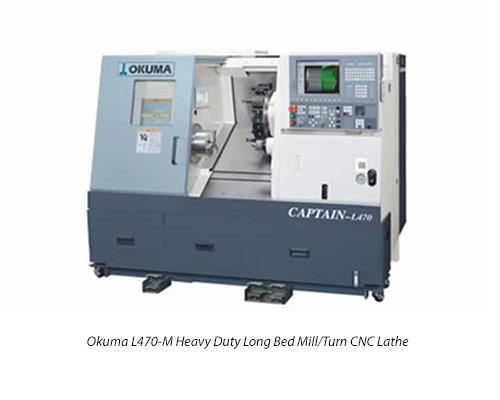 Okuma L470-M Heavy Duty Long Bed Mill/Turn CNC Lathe